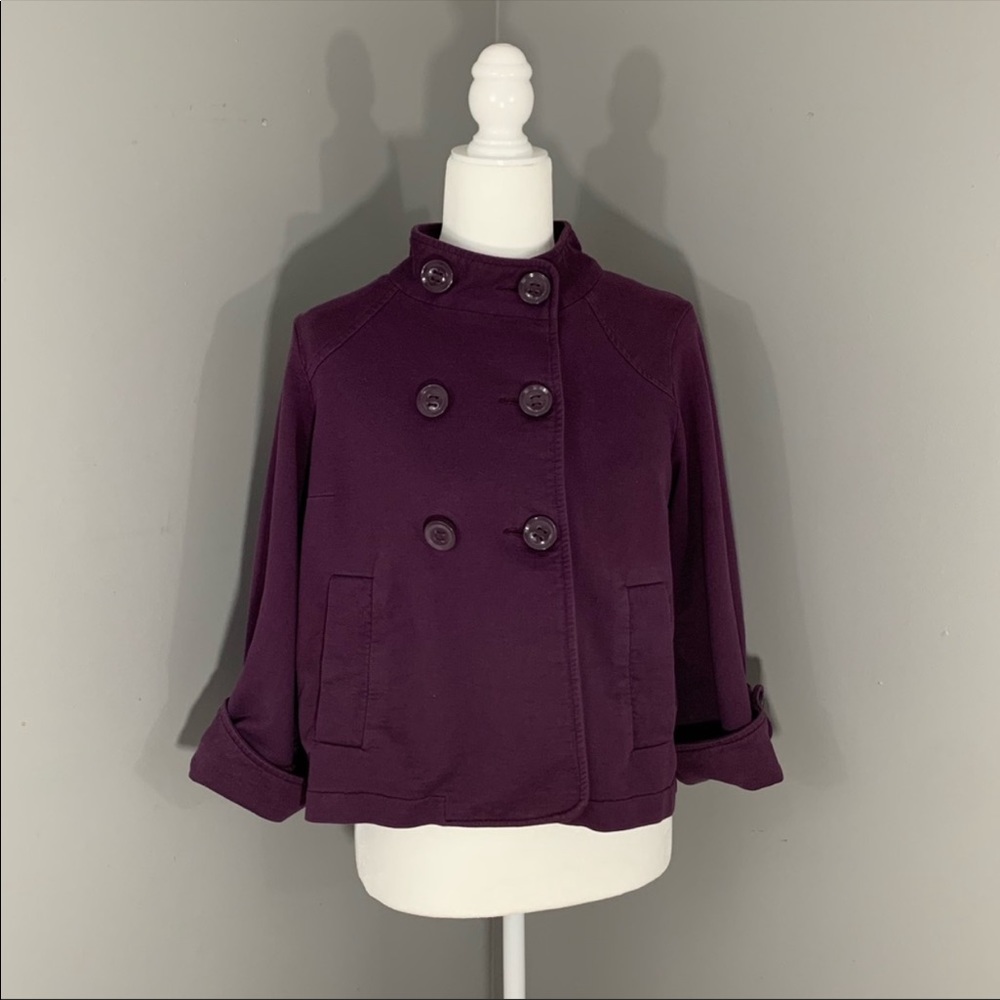 CAbi cropped pea coat size M